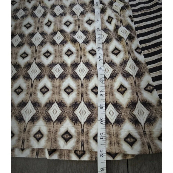 Soma Brown Aztec Maxi Dress Convertable Straps Strapless Medium - Picture 6 of 8